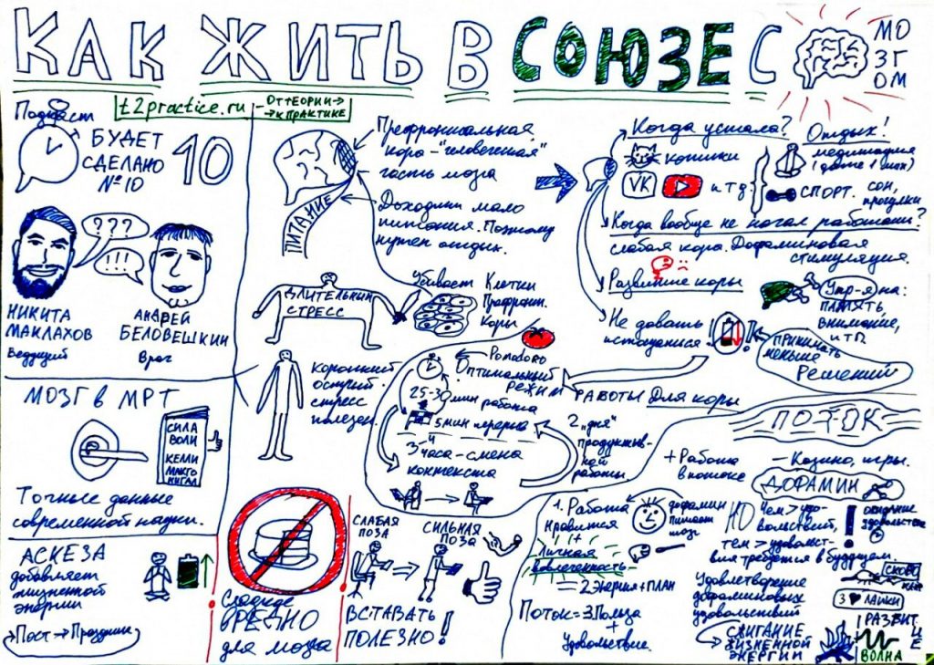 Визуальные заметки. Как жить в союзе с мозгом